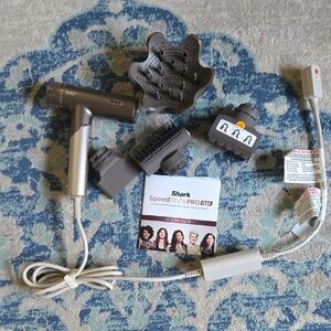 Shark SpeedStyle PRO Flex Hair Dryer Set EUC